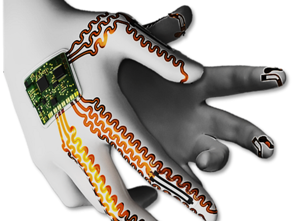 <p>A mock-up of an AI-powered glove with muscles made from lifelike materials paired with intelligent control systems. The technology learns from the body and adapts in real time, creating motion that feels natural, responsive, and safe enough to support recovery.<br><br> </p> A mock-up of an AI-powered glove